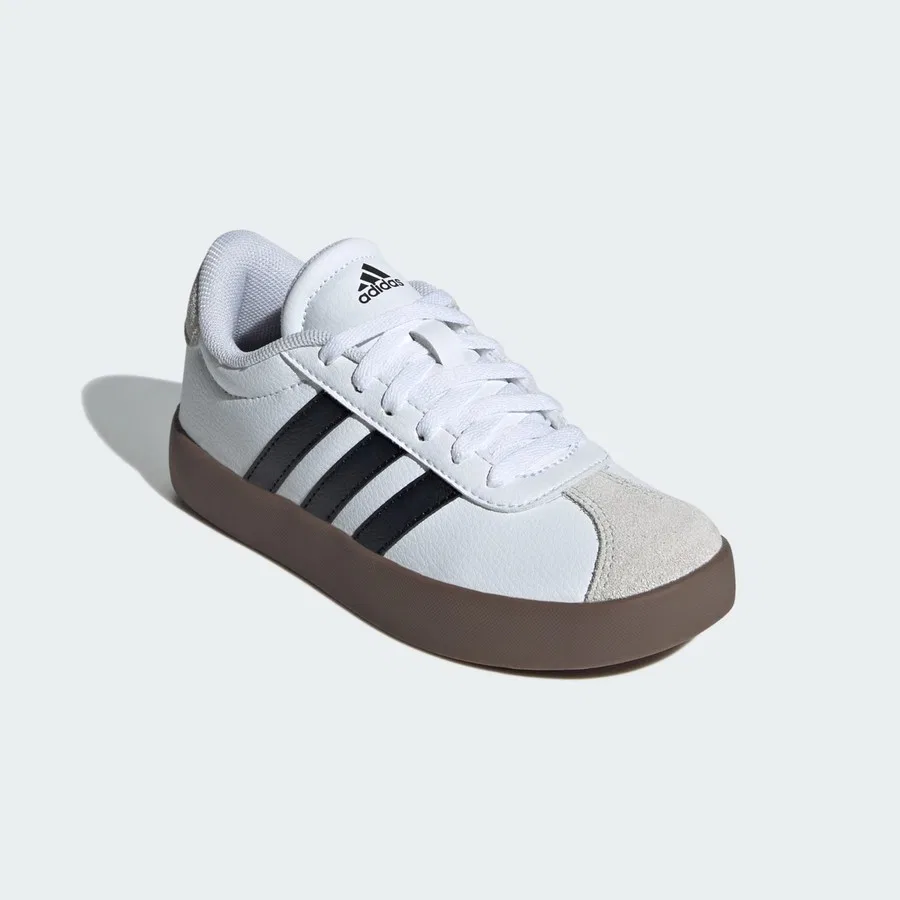 Кеды с низким берцем, с принтом, Sportswear ID9062 VL Court 3.0, adidas, Бело-черно-серый — фото 4