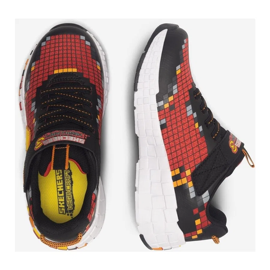 Детские кроссовки с шнуровкой Skechers 402182L Bkrd, Разноцветный — фото 3