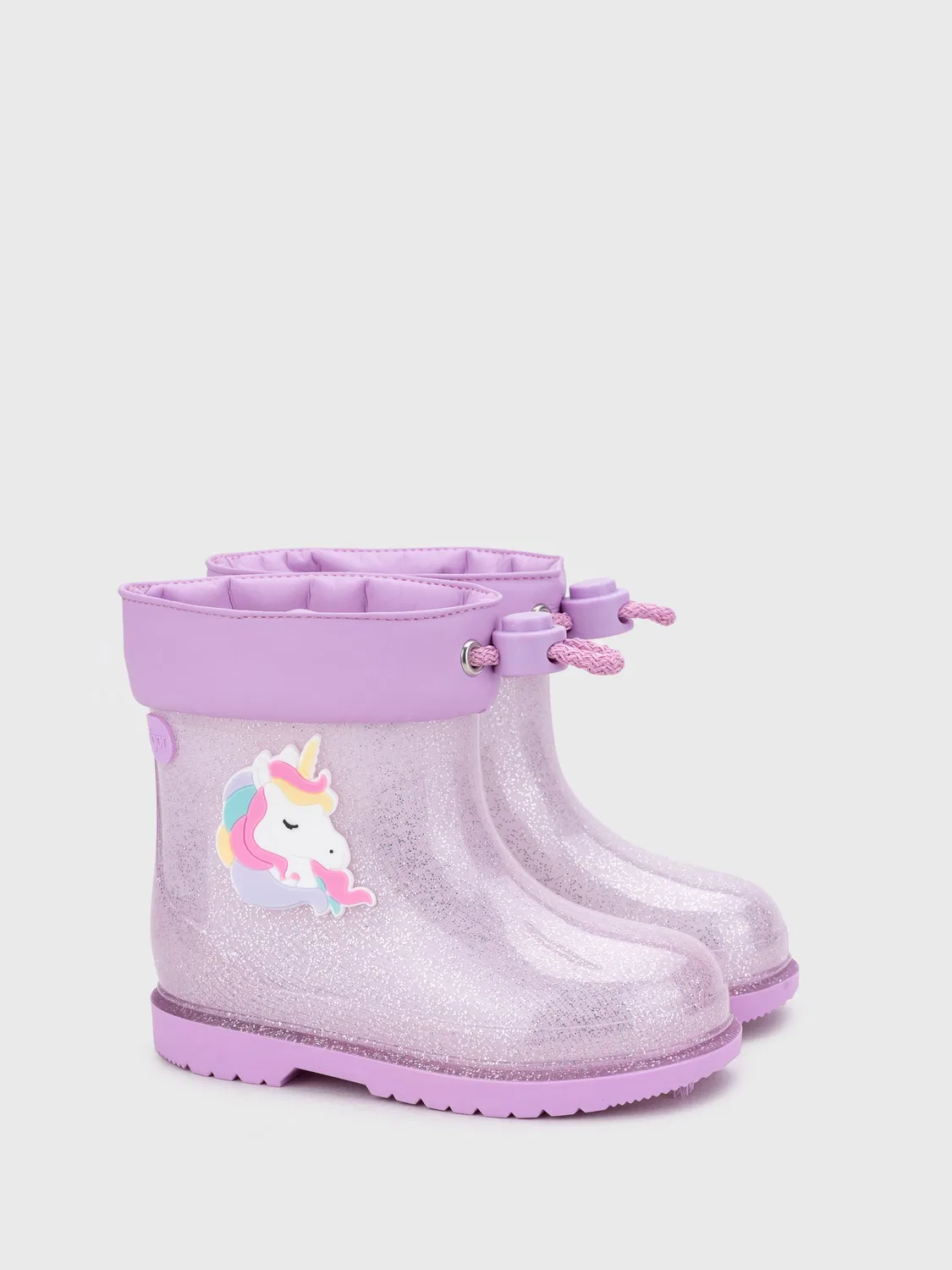 Резиновые сапоги Igor Purple Glitter Unicorn, фиолетовый