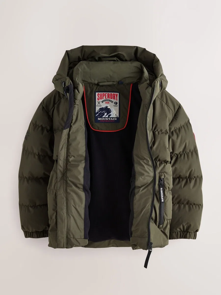 Зимняя куртка Superdry & Co темно-зеленого цвета — фото 3