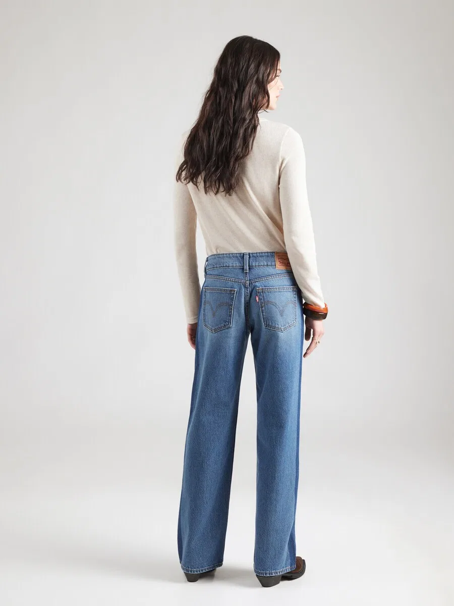Джинсы LEVI'S свободного кроя 'Superlow Loose' синего цвета, синий деним — фото 4