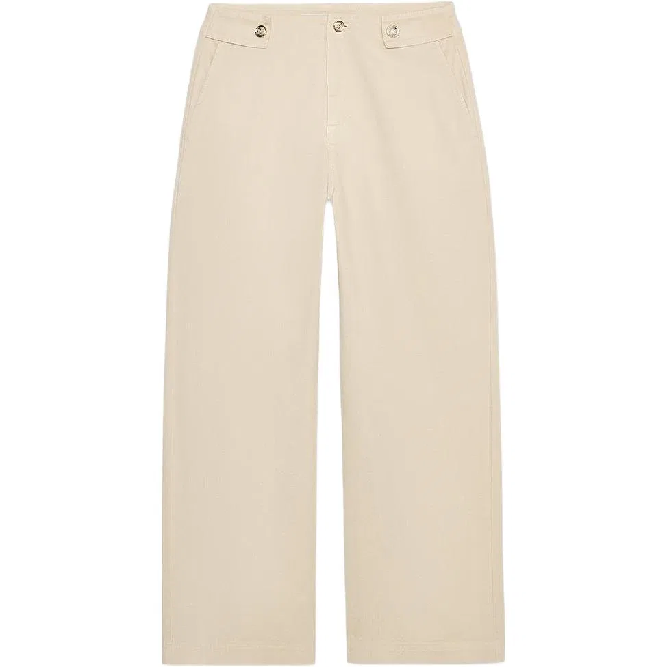 Женские брюки свободного кроя прямые, Tan, ZARA