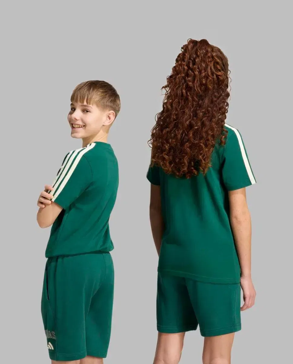 Детская футболка с принтом Seasonals Collegiate adidas, Verde — фото 2