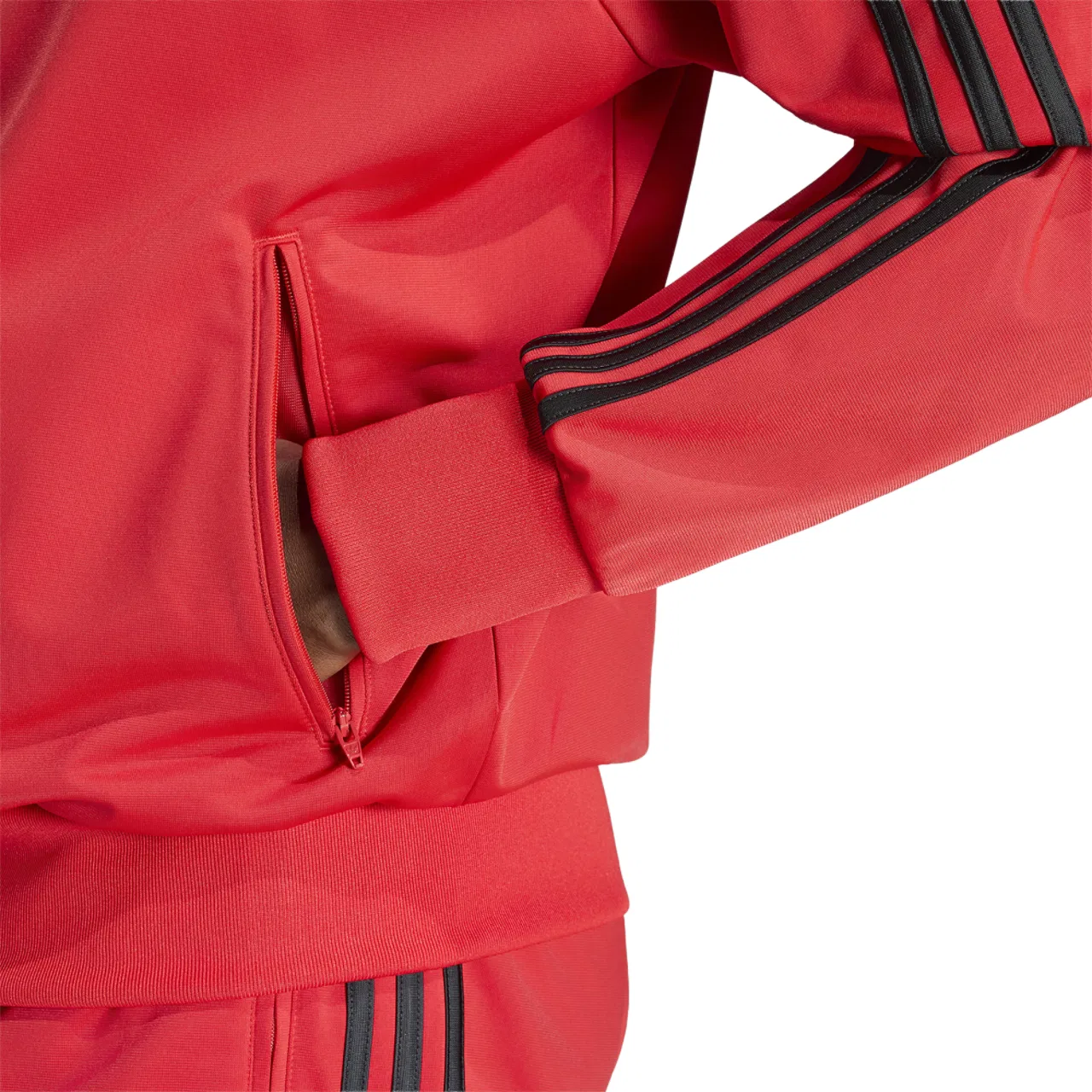 Мужская куртка Firebird Track Adidas, цвет Vivid Red — фото 4