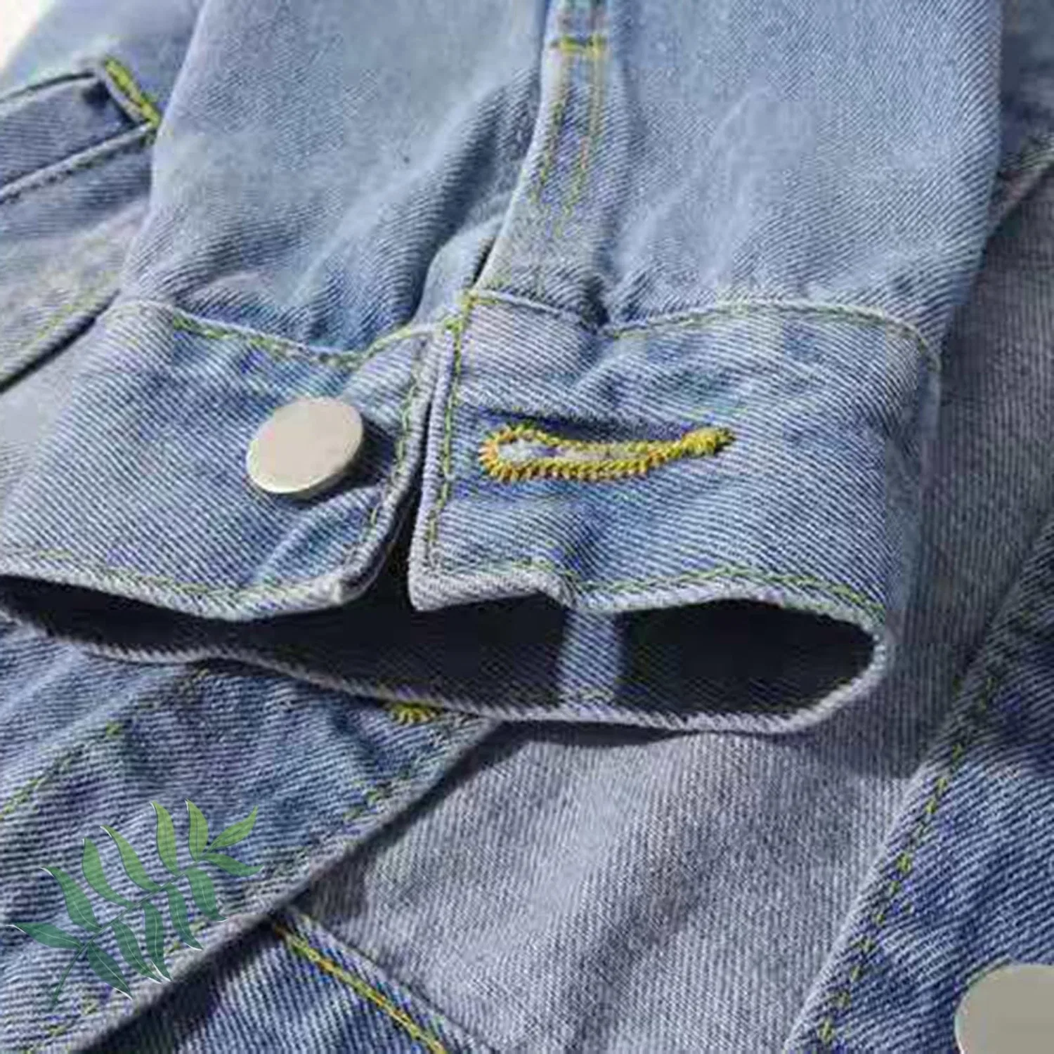 Женская джинсовая куртка с рукавом 3/4, Light denim — фото 2