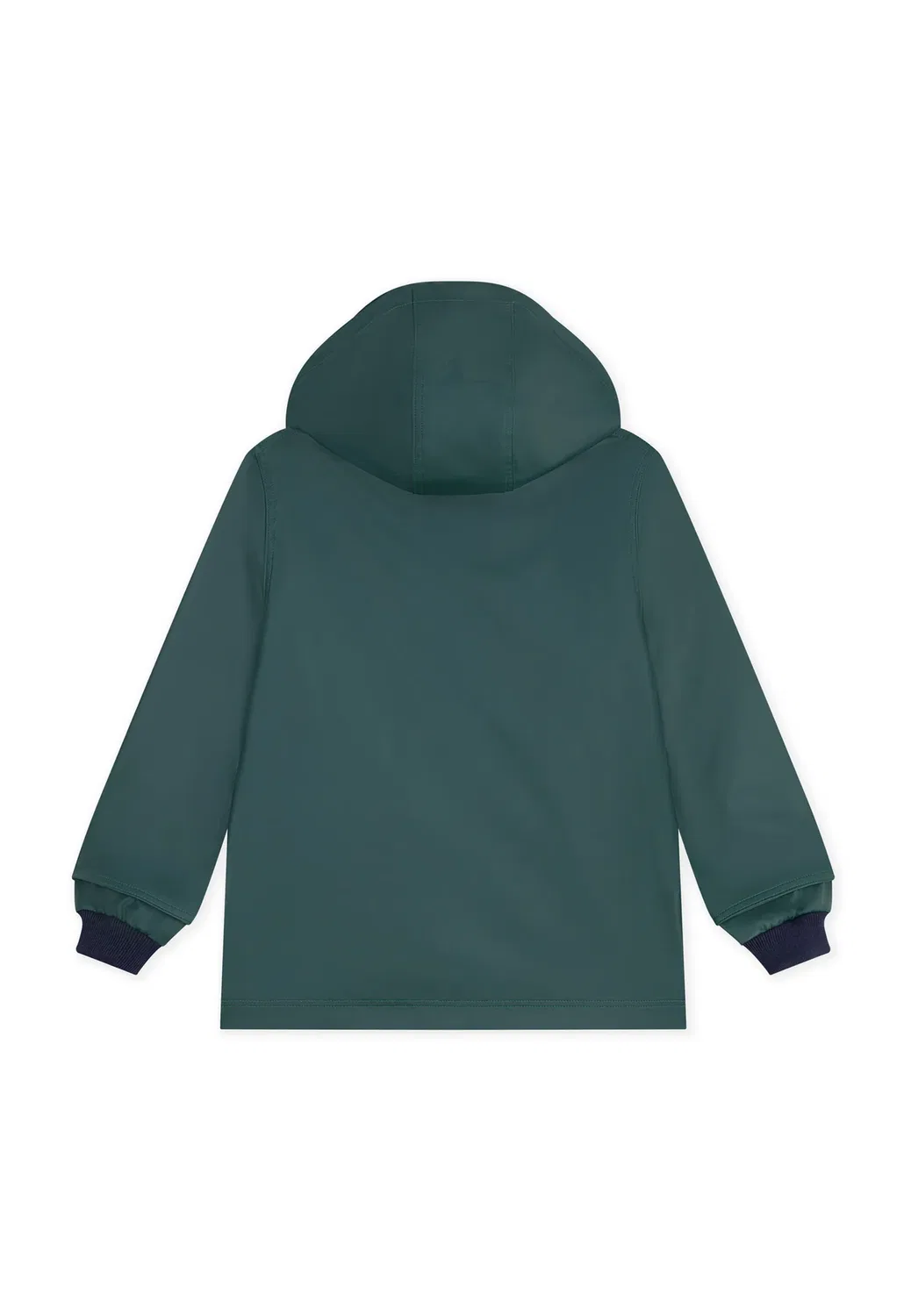 Детский однотонный культовый дождевик унисекс - водонепроницаемая куртка Petit Bateau, Tree — фото 2