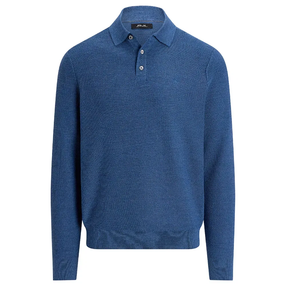 Футболка поло с длинным рукавом Polo Ralph Lauren, синий