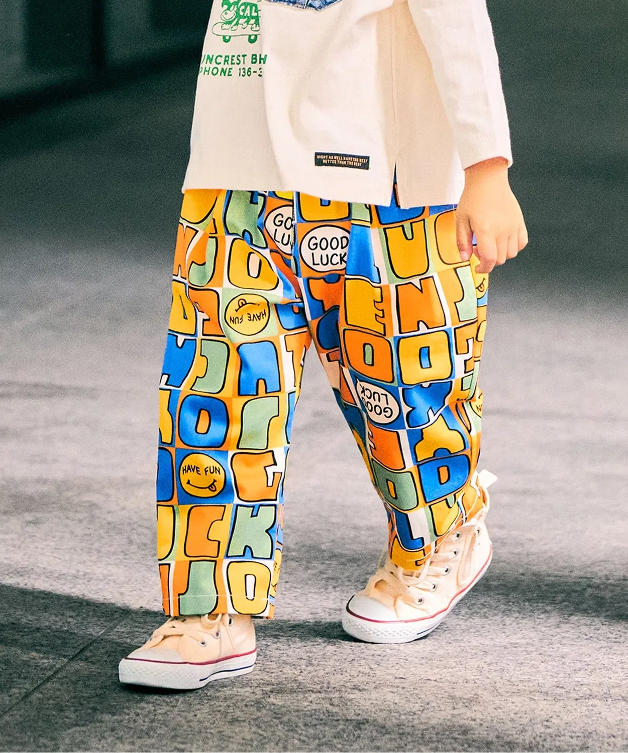 Детские брюки с принтом Chef Long Pants BREEZE, Rainbow