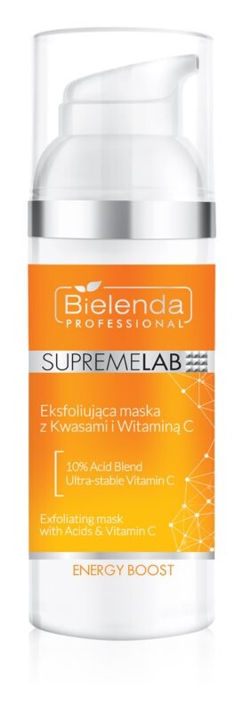 

Отшелушивающая маска с кислотами и витамином С Bielenda Professional Supremelab Energy Boost