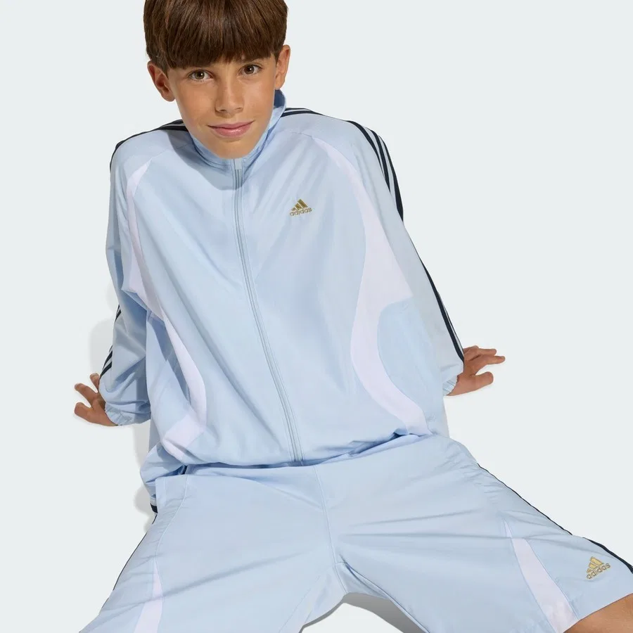 Спортивный свитшот с молнией Teamgeist Loose adidas, Сине-белый — фото 4