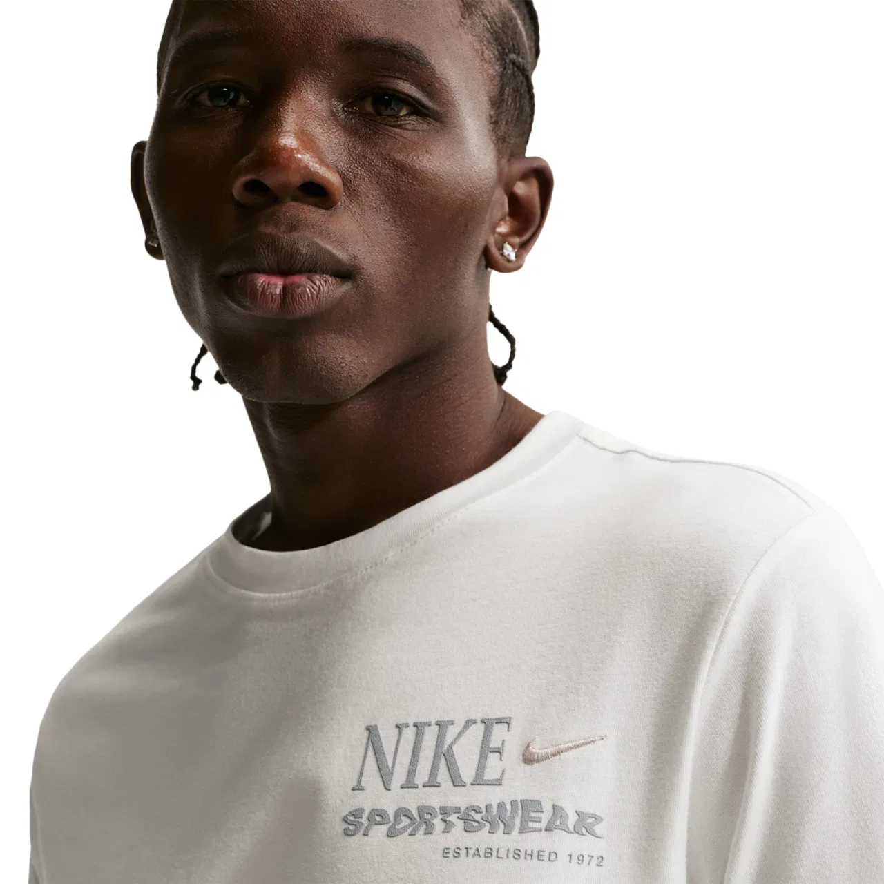 Футболка мужская Club Spring B Nike, серый/белый — фото 3
