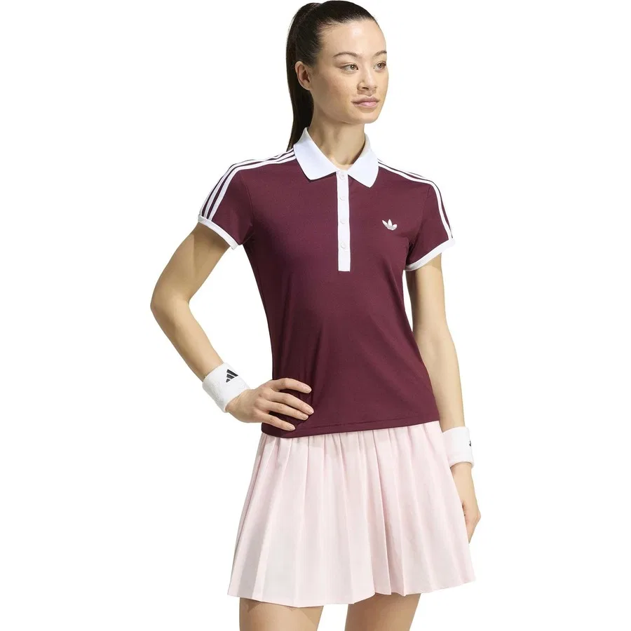 Женское поло с длинным рукавом adidas Classıcs Polo KY8891, Бордовый