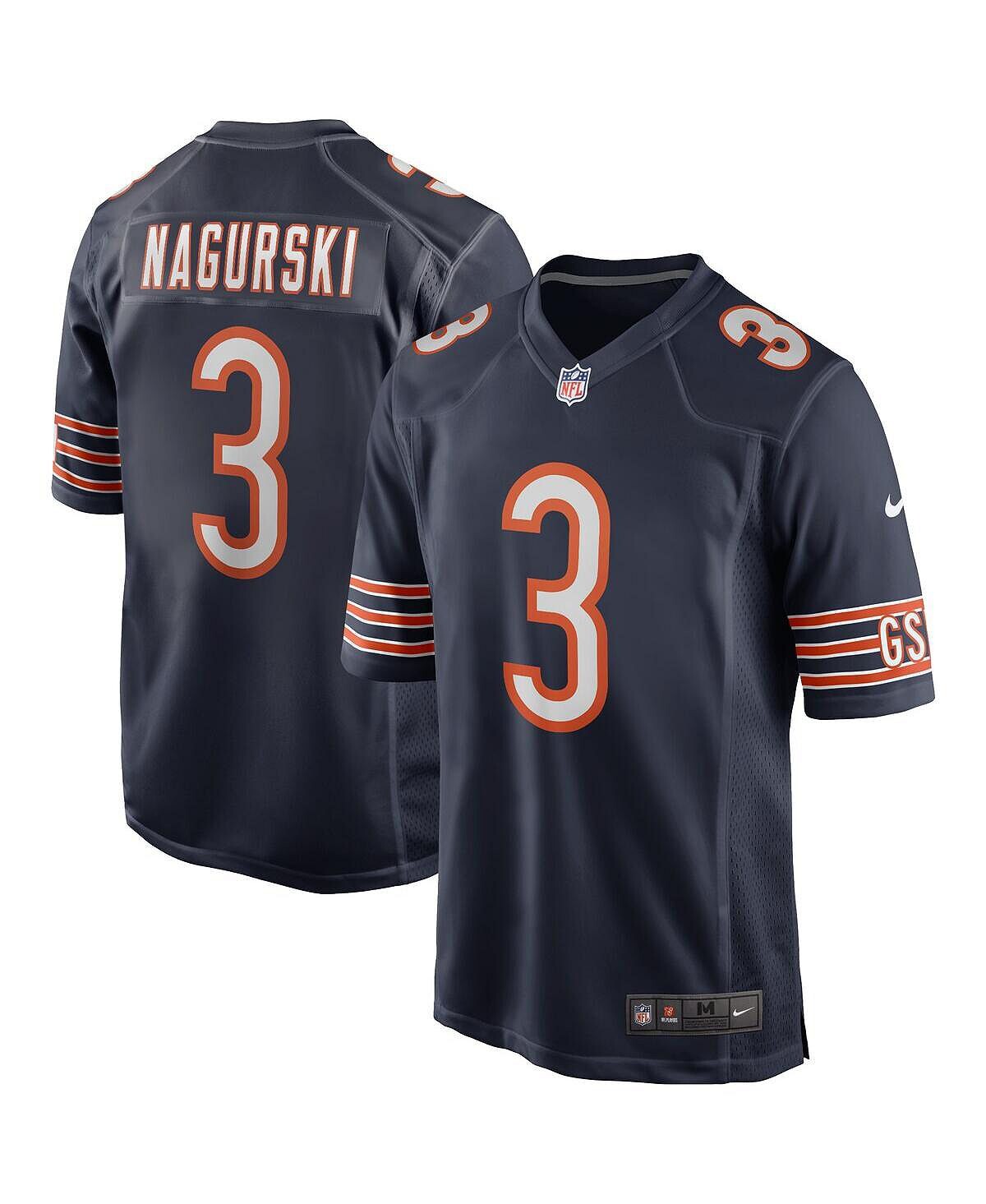 

Мужская футболка bronko nagurski navy chicago bears game для пенсионеров Nike, синий