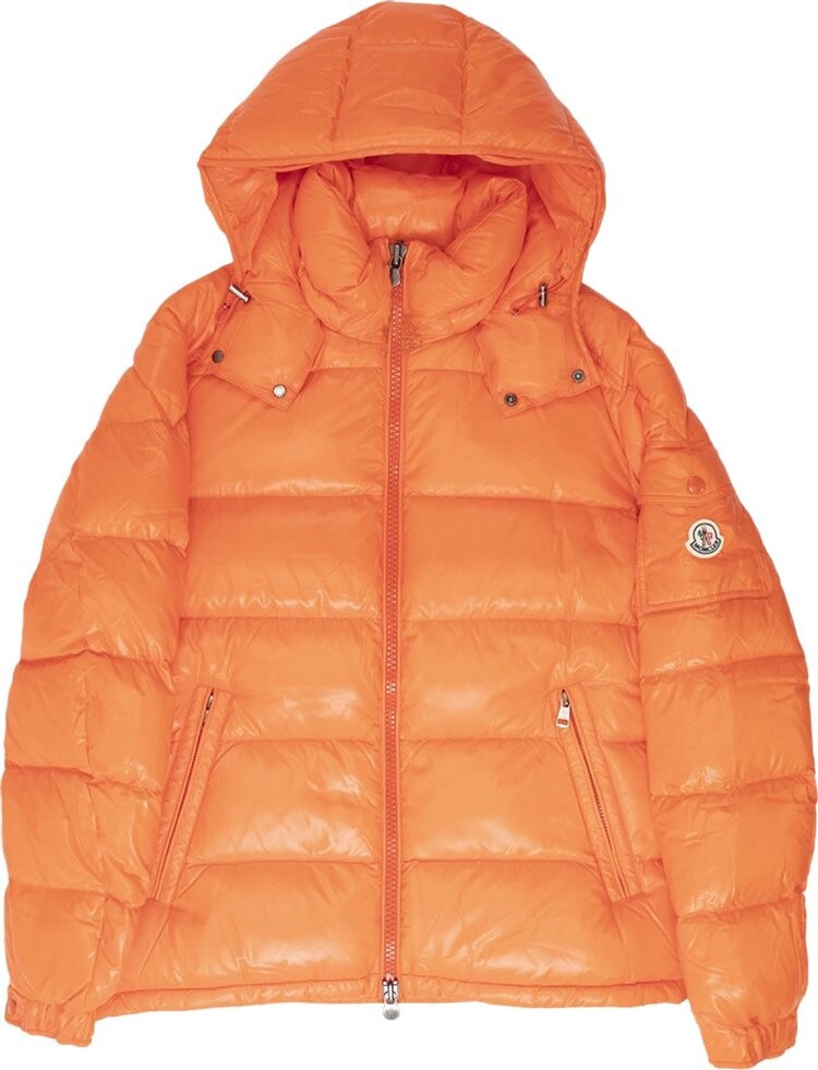 

Пуховик Moncler Maya Hooded Puffer Shiny Jacket 'Orange', оранжевый