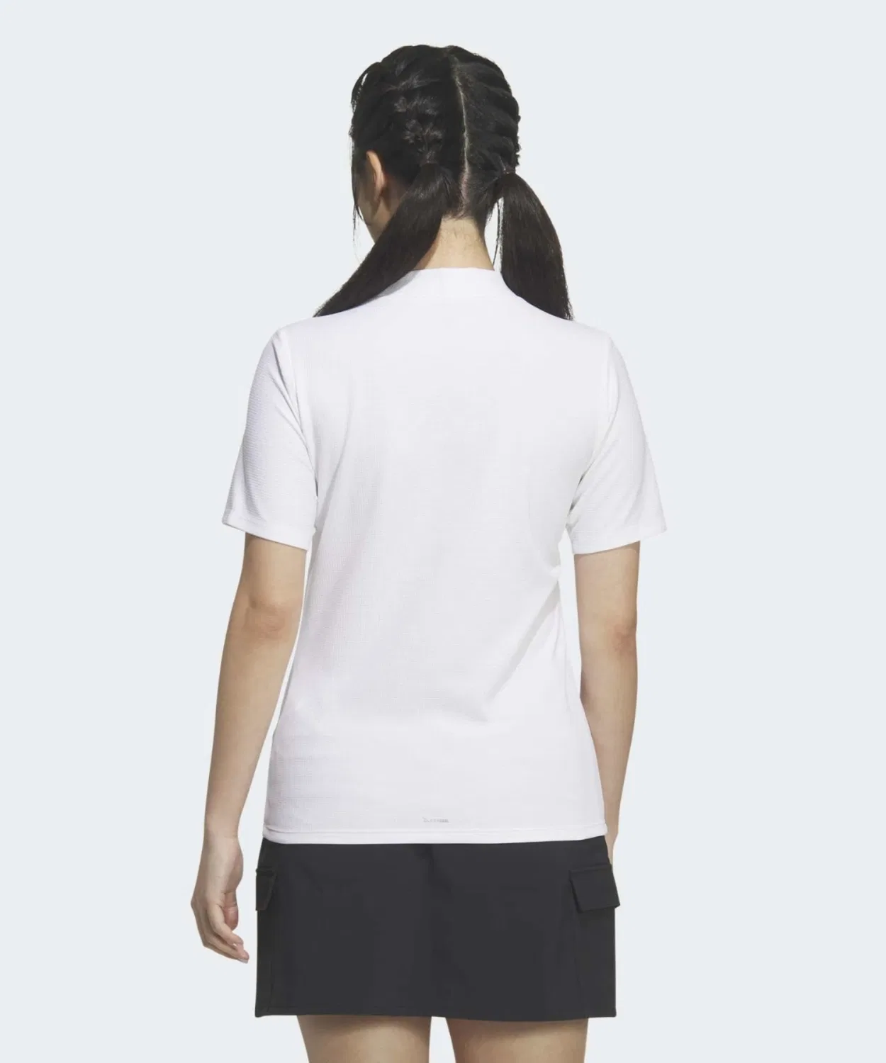 Женский поло с коротким рукавом Climacool Mock Neck Adidas, Белый — фото 2