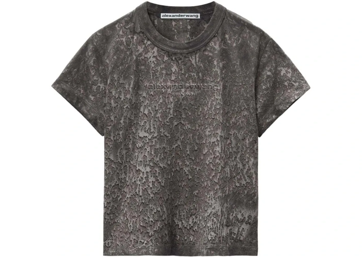 Женская футболка с принтом Alexander Wang, Steel Grey