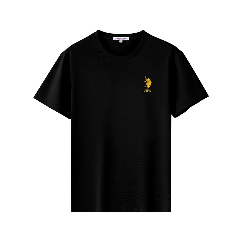 Футболка с круглым вырезом, свободный крой, U.S. POLO ASSN., Black