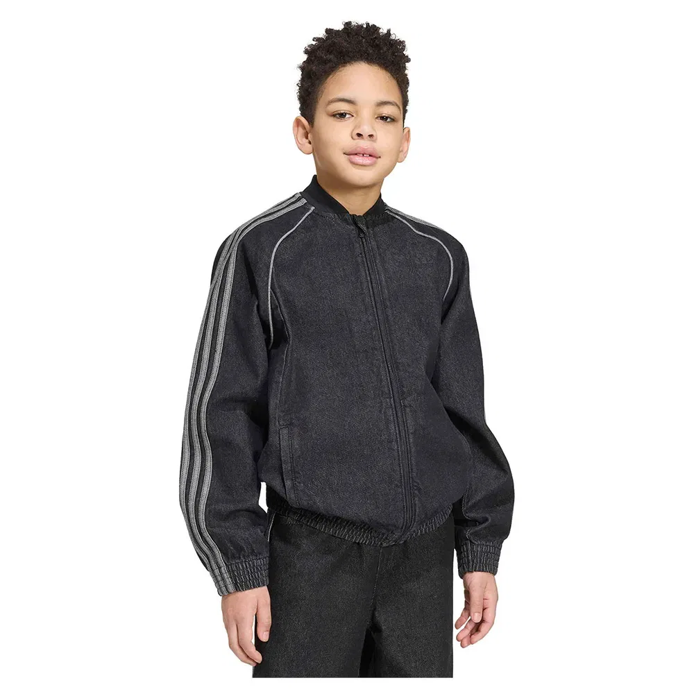 Джинсовая куртка SST Loose Track Adidas Originals, черный