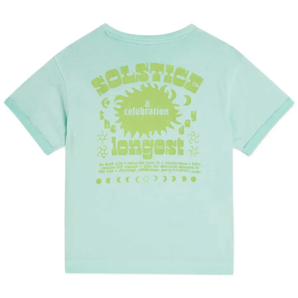 Детская футболка с принтом 183101 Scotch & soda, Green — фото 2