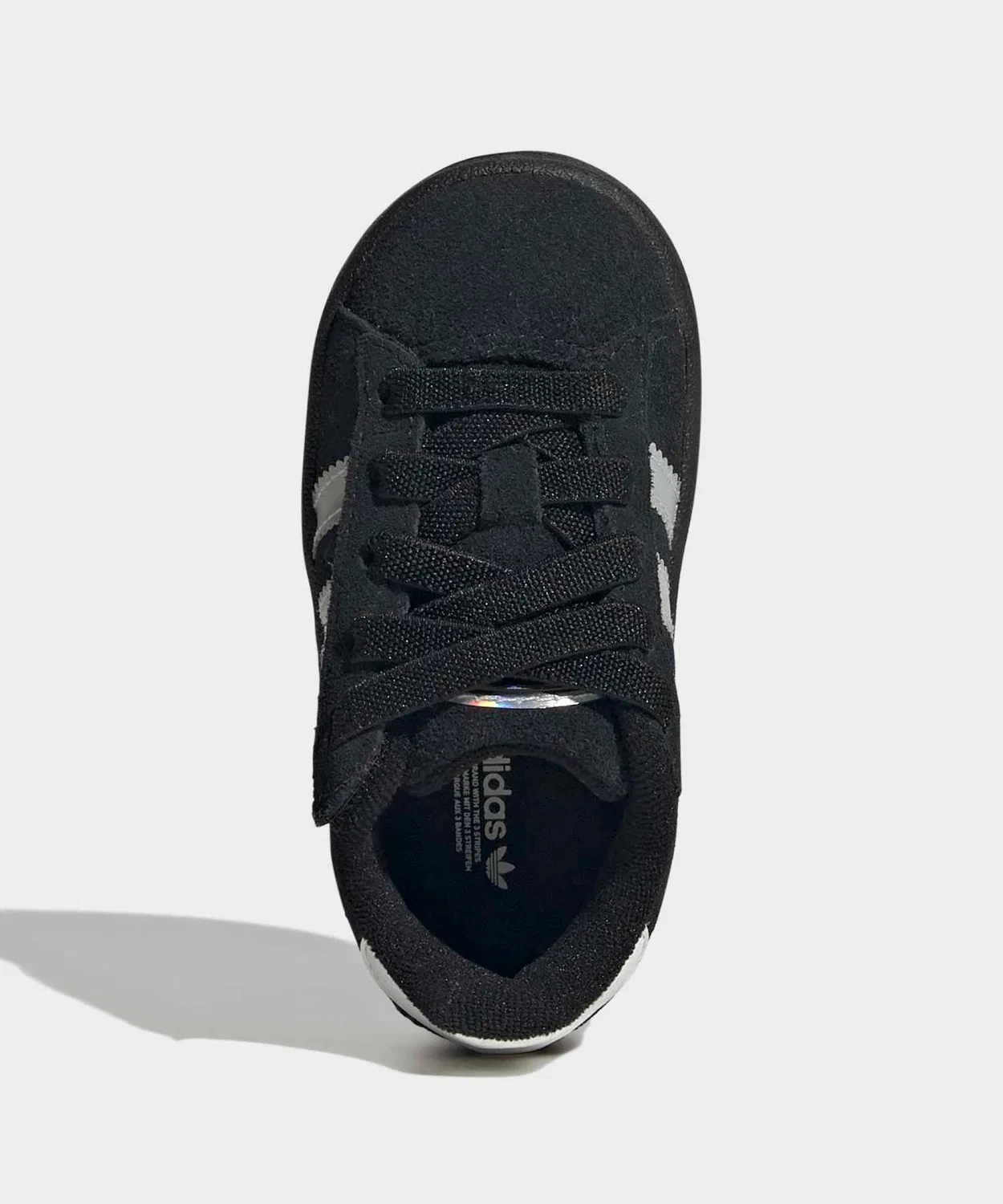 Детские кроссовки с LED-подсветкой, эластичные шнурки, Campus 00s, Adidas, Black — фото 2