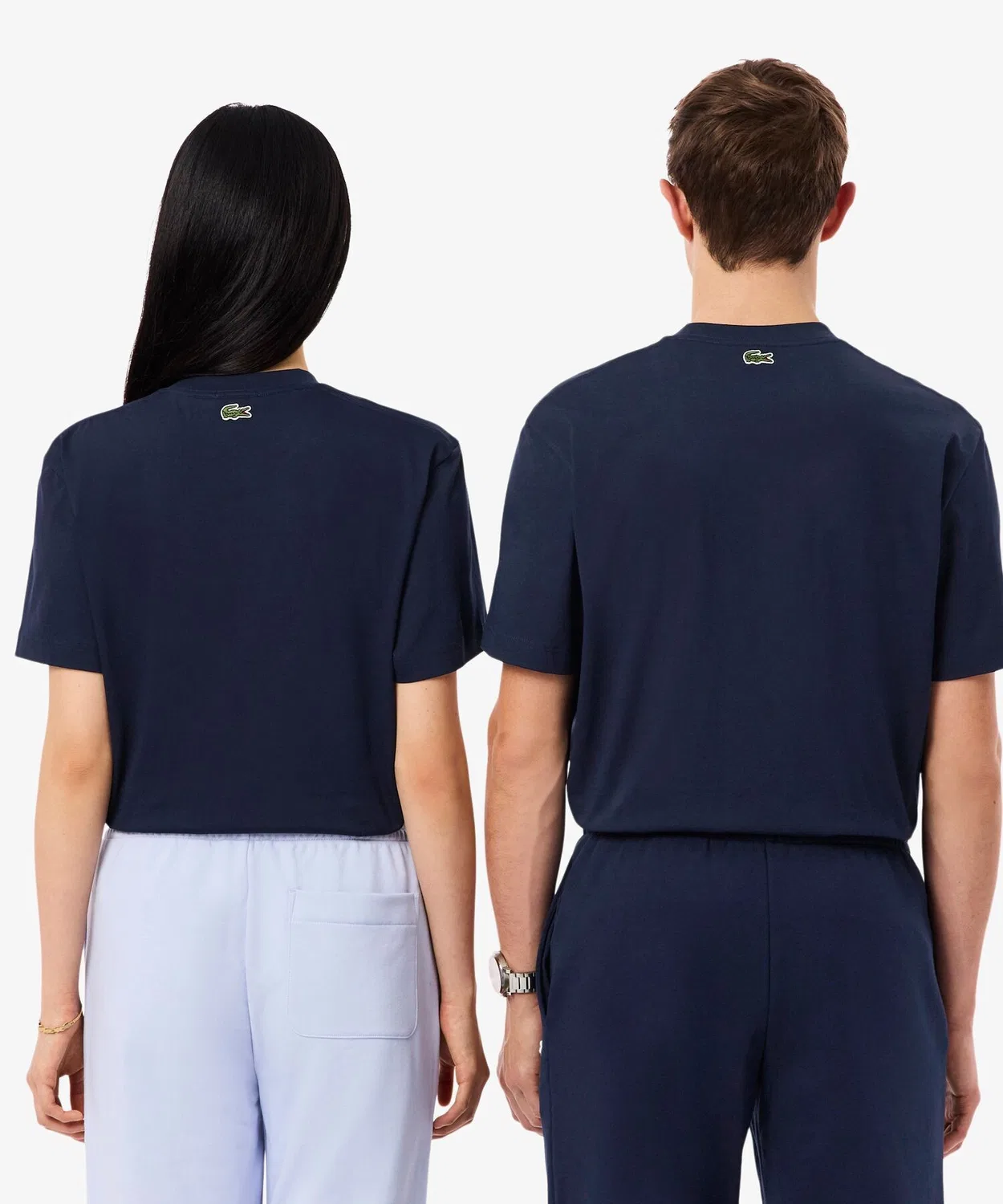 Мужская футболка с поло с эмблемой LACOSTE Classic Fit, Navy — фото 4