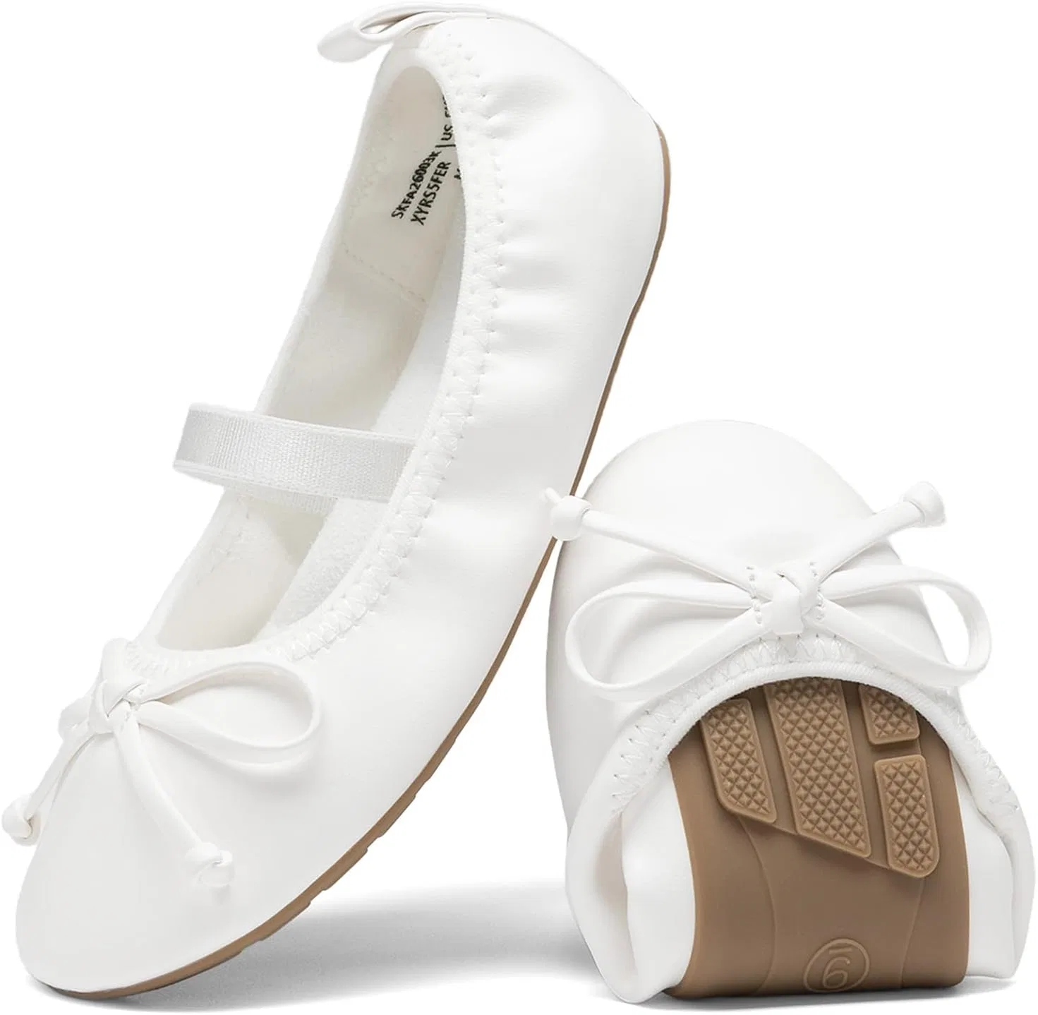 Детские балетки Мэри Джейн для девочек DREAM PAIRS, White