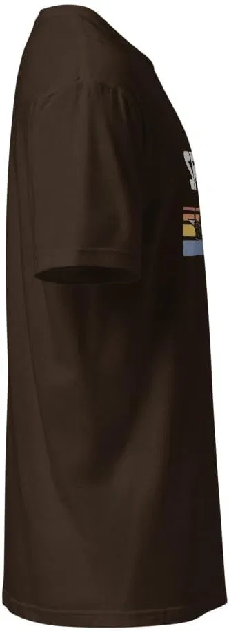 Футболка с принтом SR-71 Blackbird Gildan 64000, Dark Chocolate — фото 4