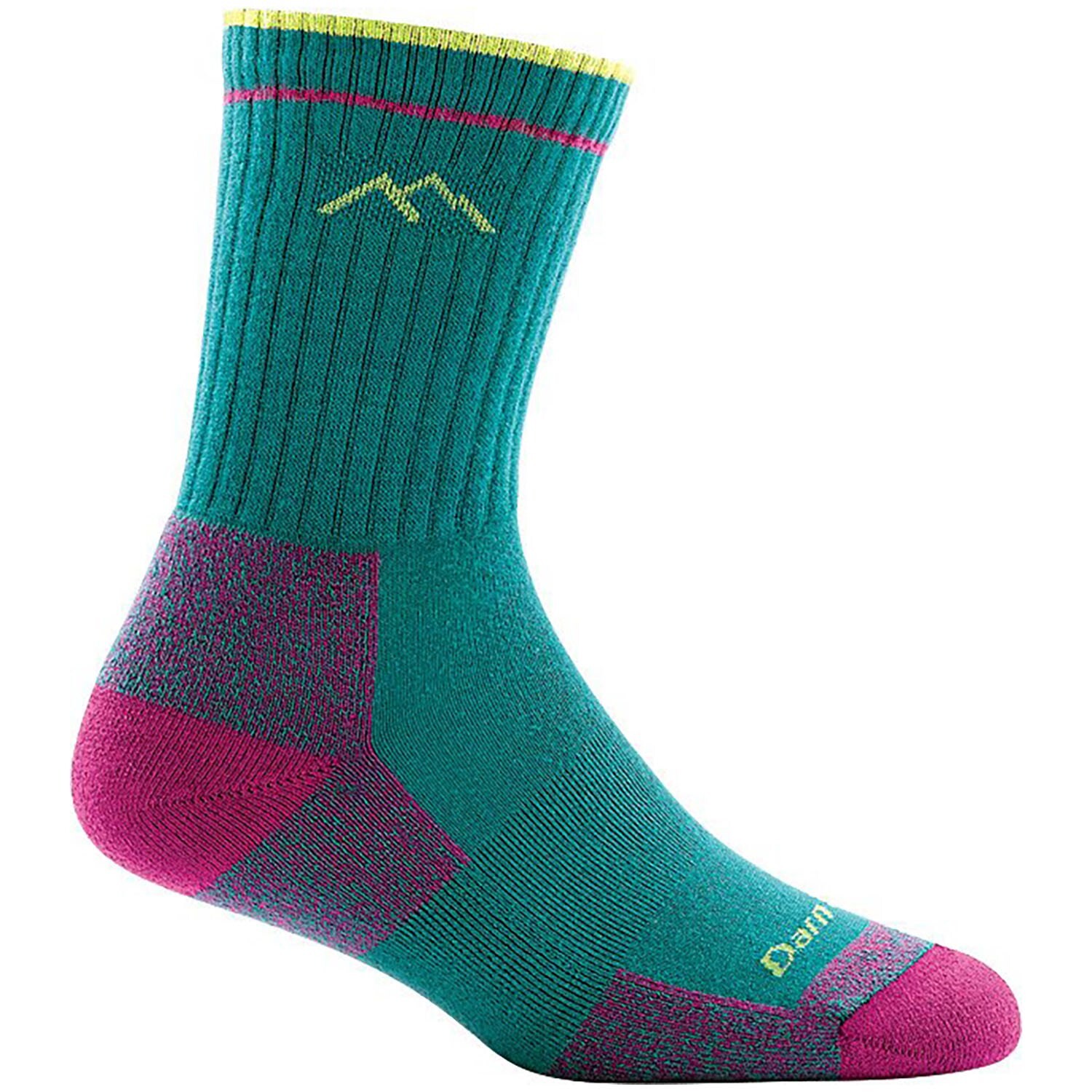 

Носки средней плотности с подушкой Darn Tough Hiker Coolmax Micro Crew - женские, teal