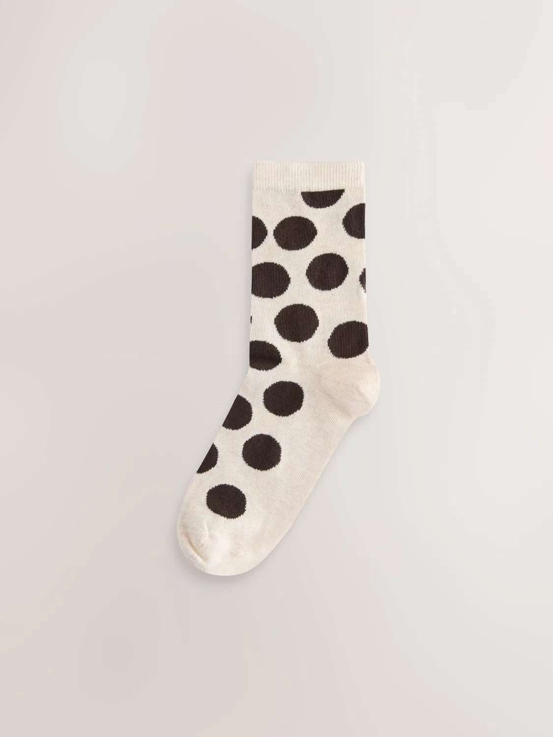 Носки женские, набор 5 пар, модель Ankle Socks Next, шоколадный коричневый/белый крапинка — фото 3