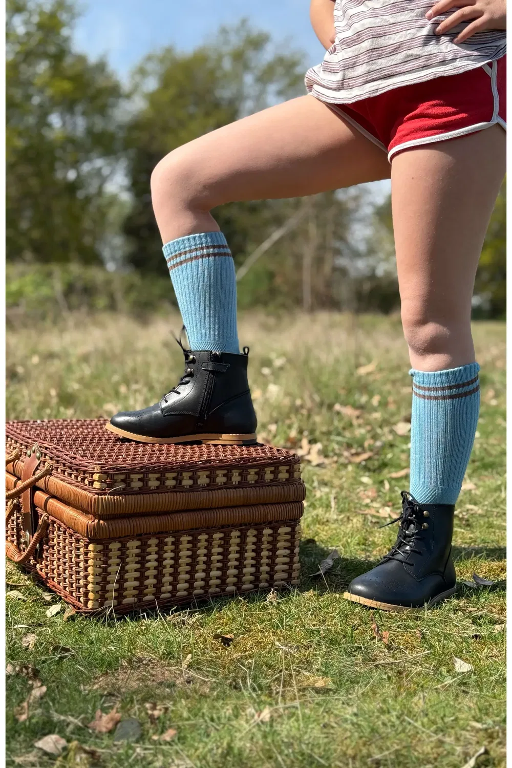 Детские ботинки броги на шнуровке Buster Young Soles, черный — фото 2