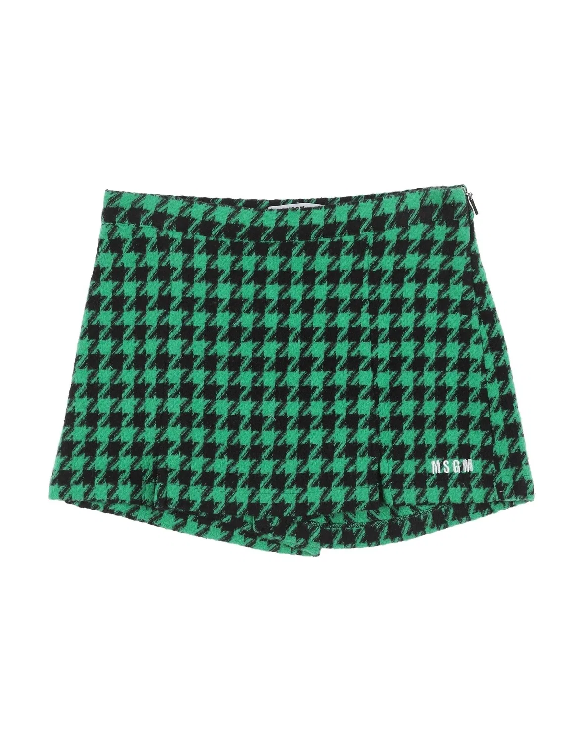 Шорты из фланели с принтом Msgm, зеленый