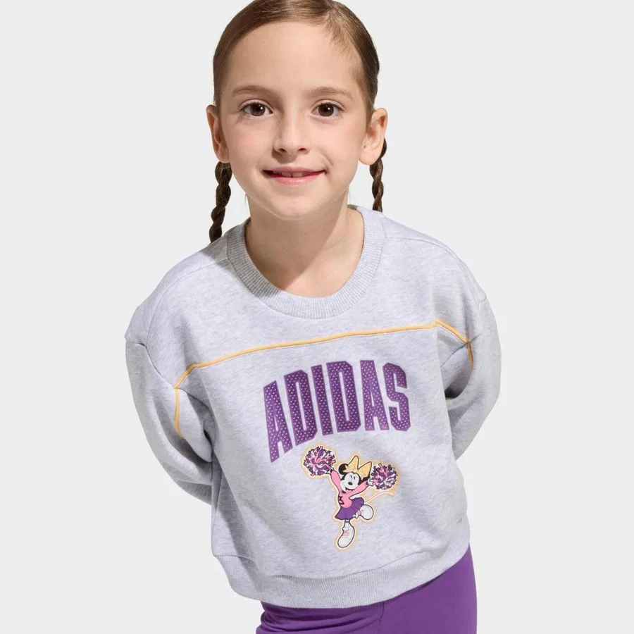 Детский спортивный костюм с принтом Disney Minnie Mouse adidas, Разноцветный — фото 4