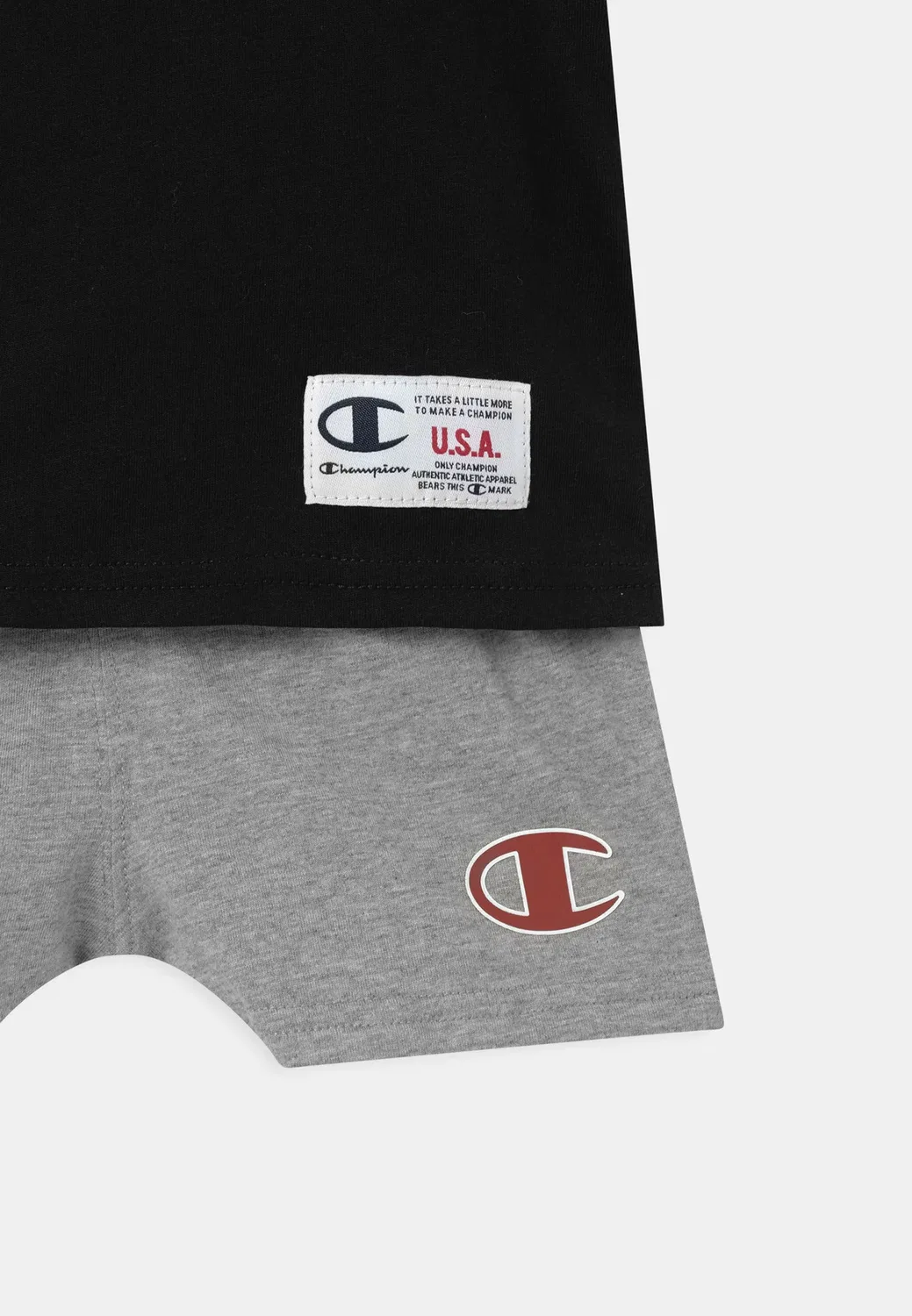 Набор для баскетбола унисекс - футболка с принтом Champion, Black — фото 4