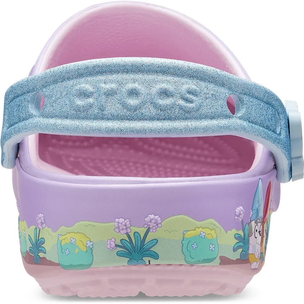 Сабо Classic Bluey Multi Pink Crocs, фиолетовый — фото 4