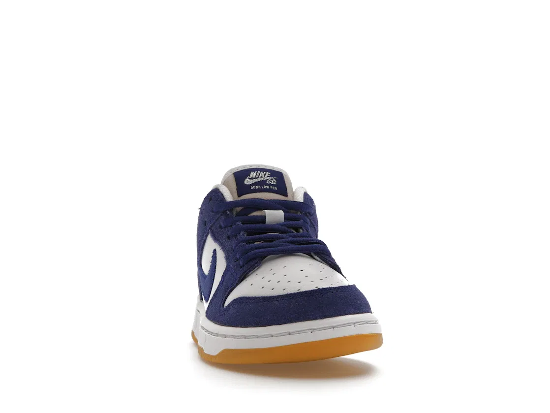 Детские кроссовки для мальчиков с принтом Nike SB Dunk Low Nike, Deep Royal Blue/White/Sport Red/Gum Light Brown — фото 2