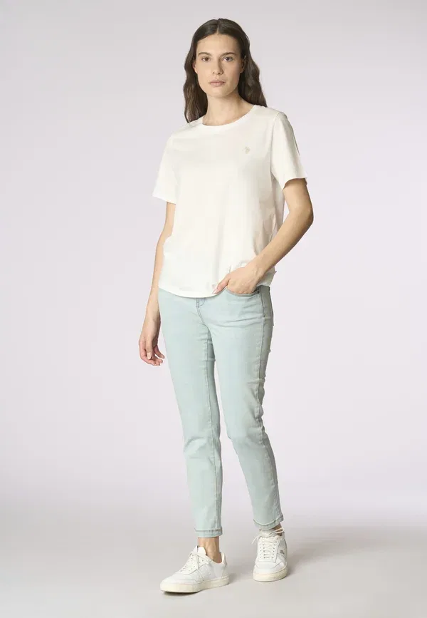 Футболка хлопковая Basic t-shirt U.S. Polo Assn., bianco, белый — фото 2