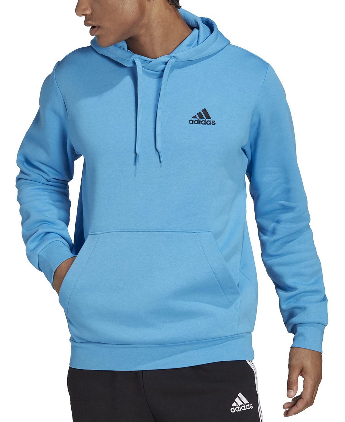 

Мужская толстовка с капюшоном Adidas Feel Cozy Essentials Fleece, голубой