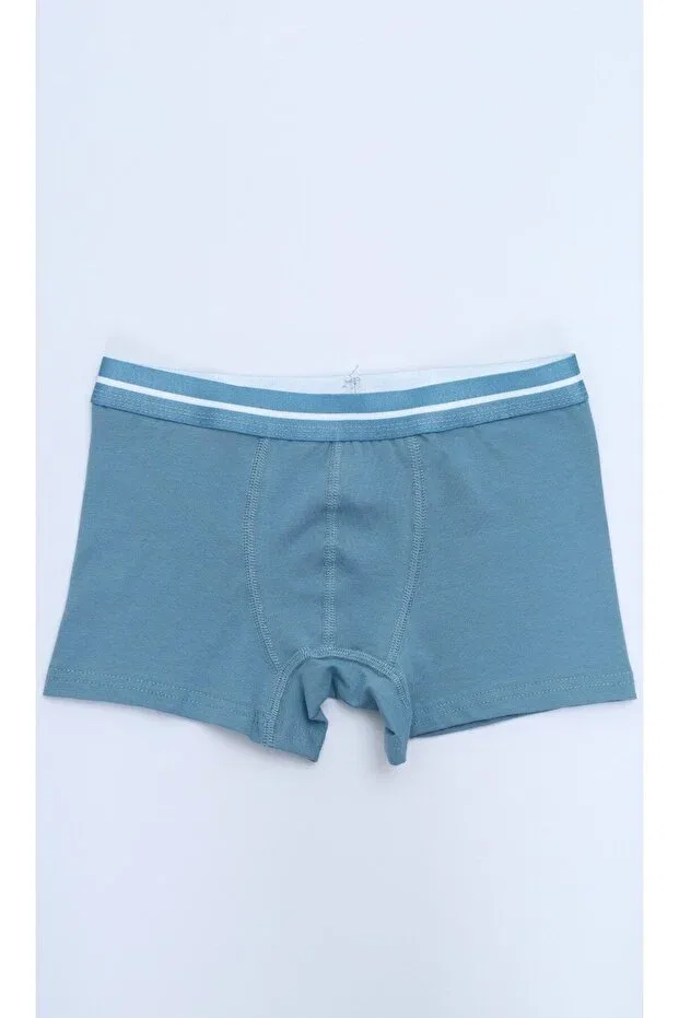 Детские боксеры для мальчиков хлопковые с принтом Toontoy, Green-Oil Blue-Blue-Gray — фото 3