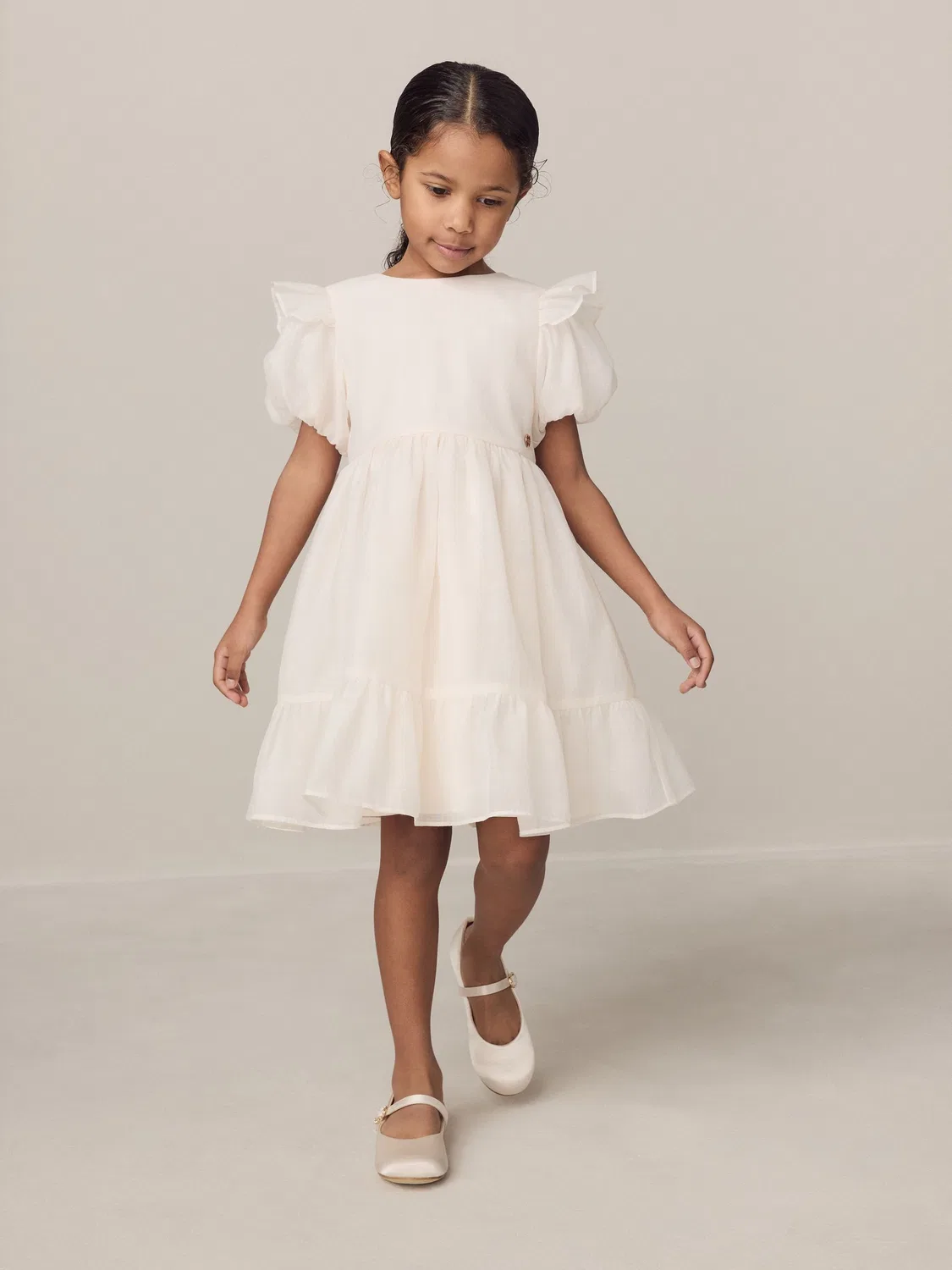 Платье подружки невесты с бантом на спине Laura Ashley Ivory