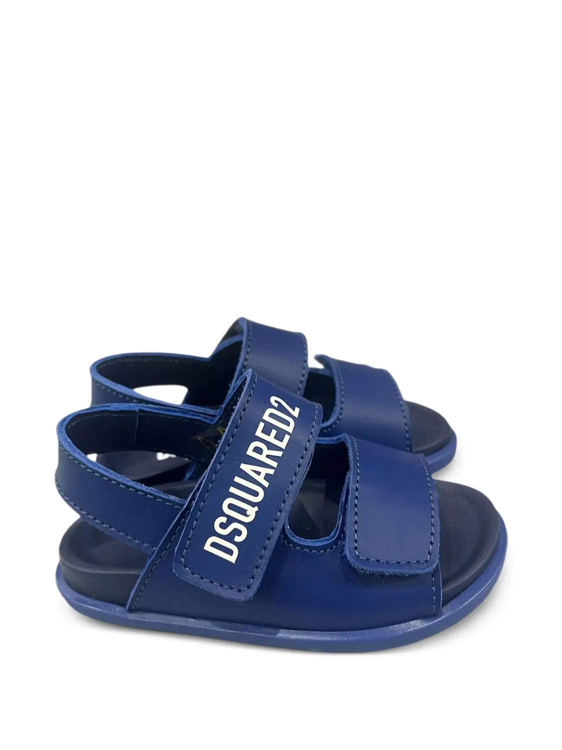 Детские сандалии с логотипом, синие DSQUARED2, синий