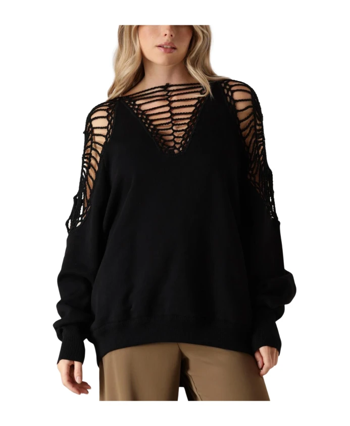 

Черный женский пуловер Shiho Mes Demoiselles, черный