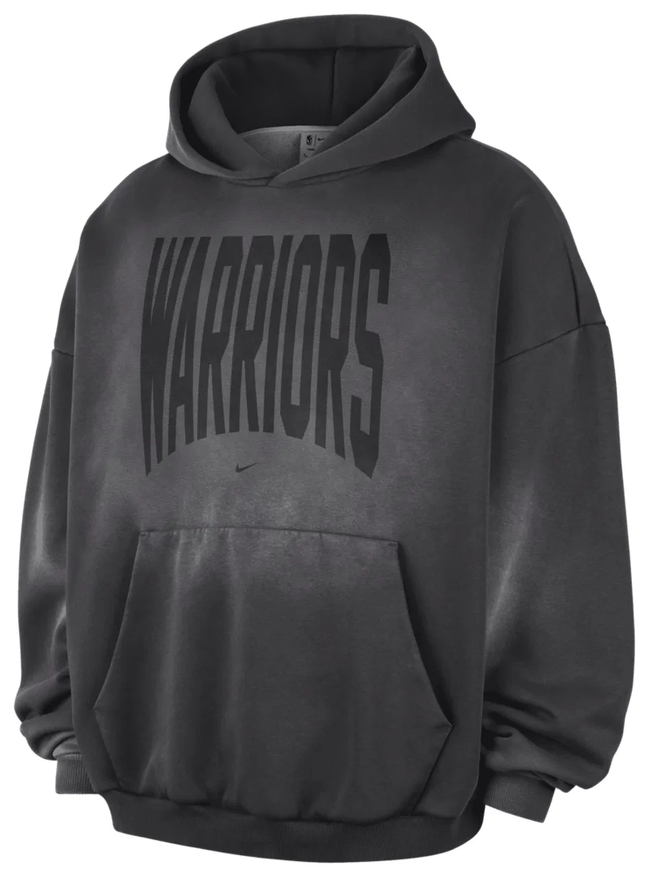 Мужская толстовка с капюшоном Therma-FIT Warriors Wash Nike, серый