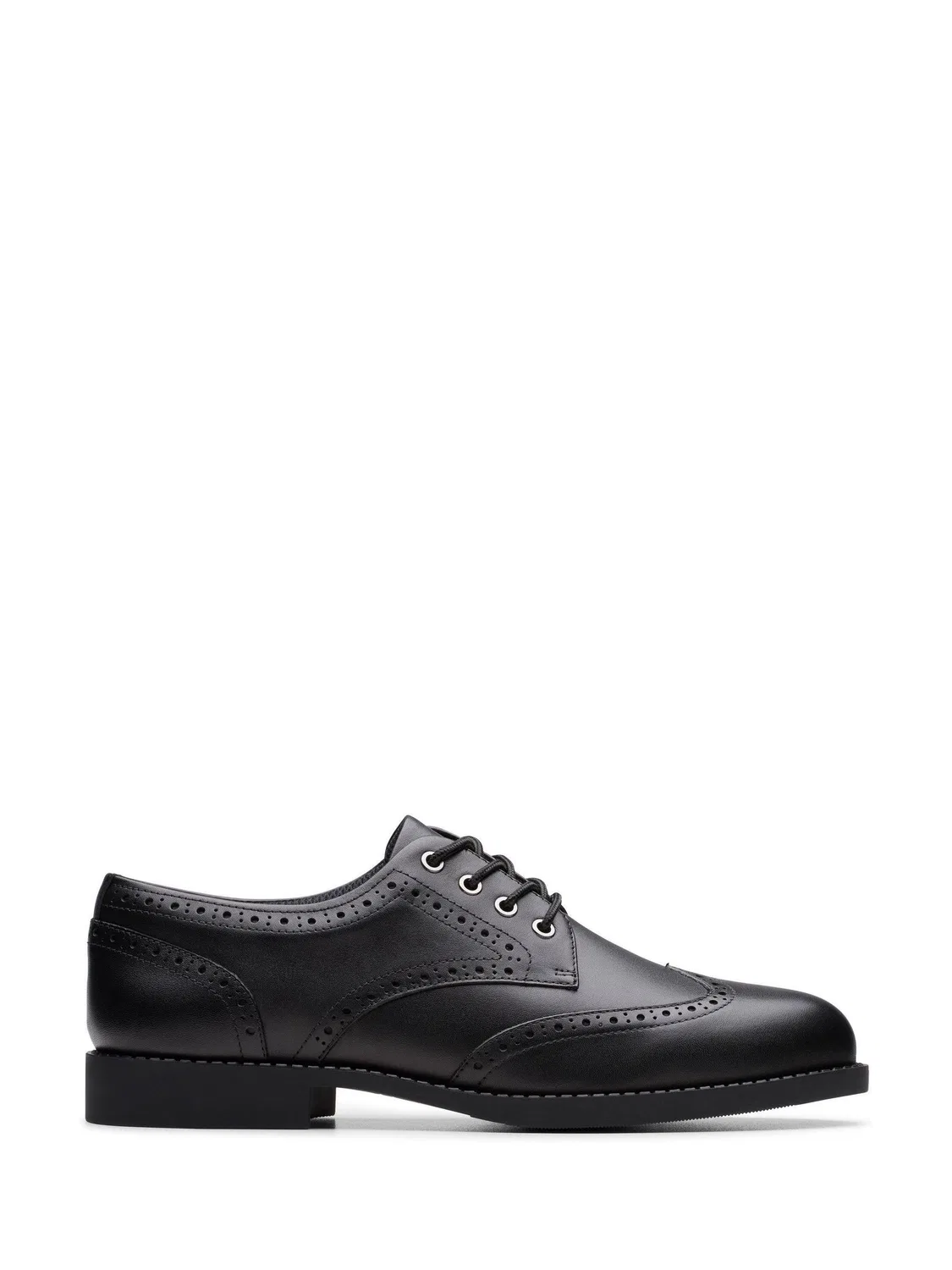 Туфли броги Clarks Tapa Pure, черная кожа