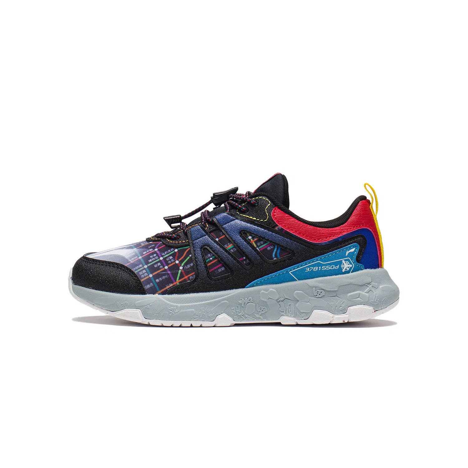 Детские кроссовки для бега с защитой носка Li-Ning YOUNG, Black Blue