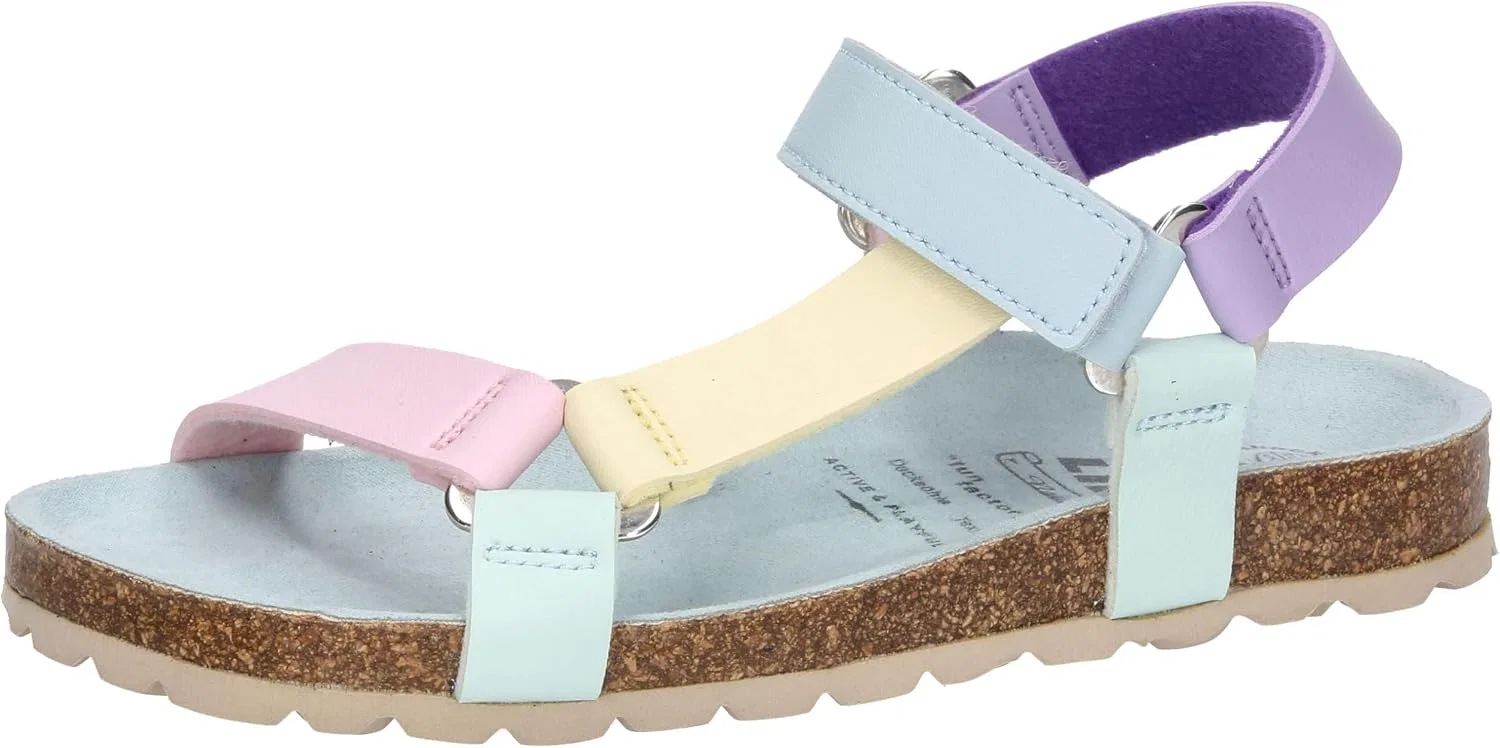 Детские тапочки-сандалии с регулируемым ремешком Lico Bioline Sandal, Multi-coloured