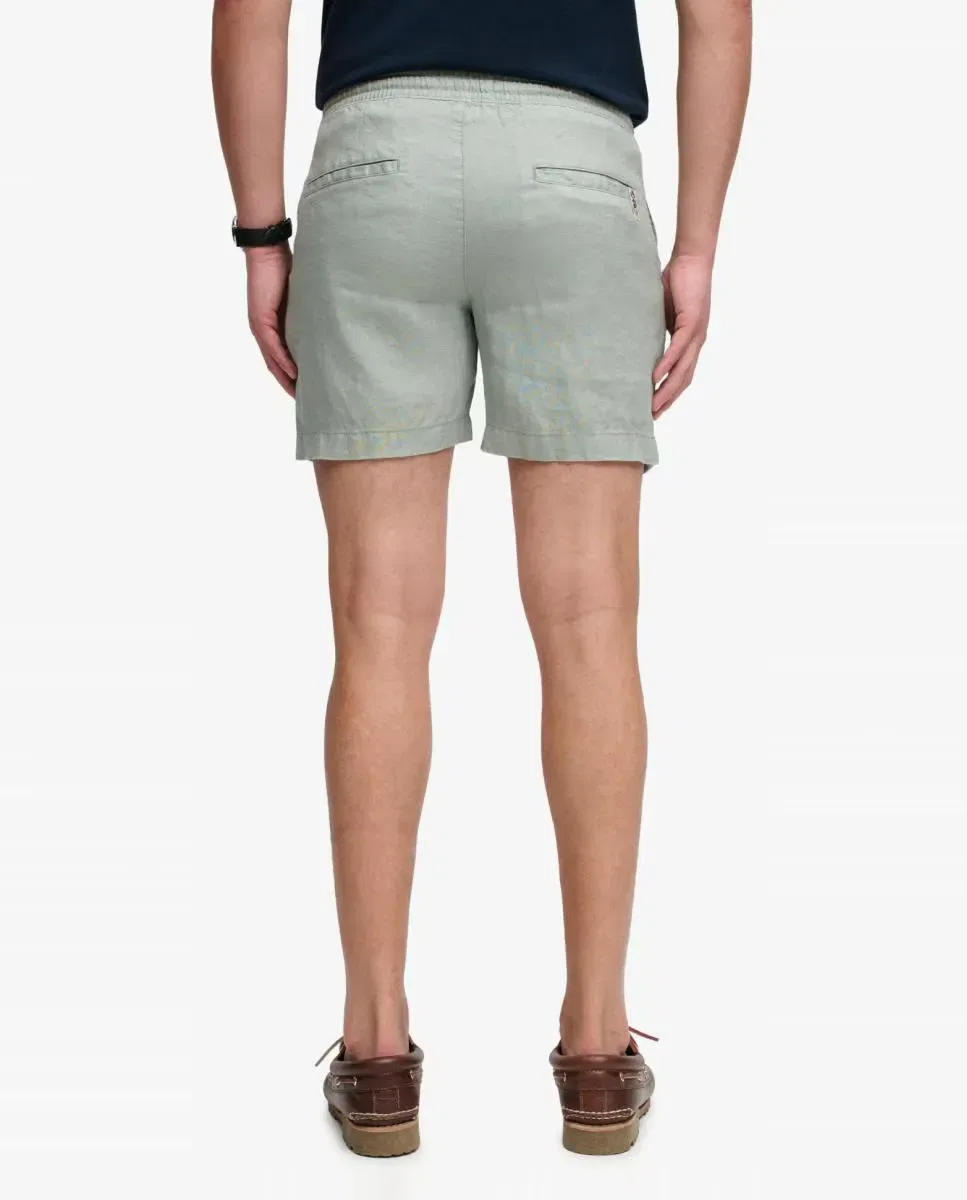 Мужские шорты из льна Merchant Superdry, Verde — фото 3