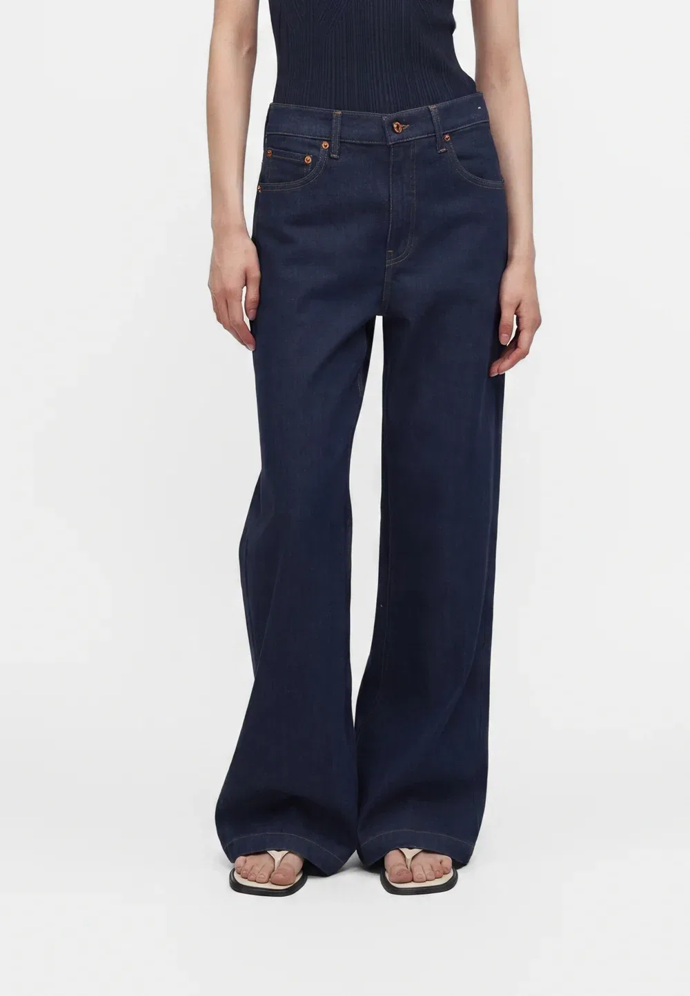 Stride trenta - широкие штанины Gap, Dark Indigo