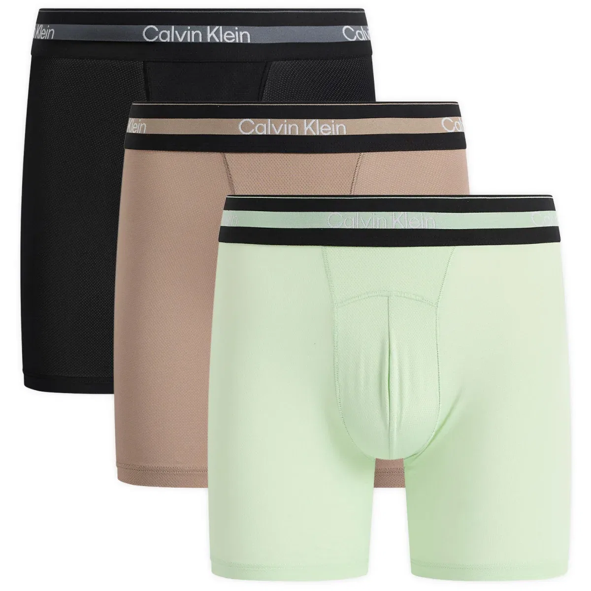 Комплект трусов-боксеров Icon Sport с брендом Calvin Klein, Black Fungi & Seafoam Wave