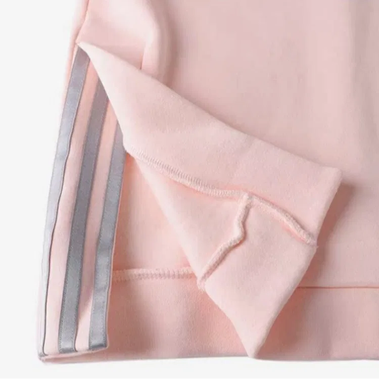Детский свитшот на флисе с минималистичным стилем Teenagers Adidas, Pink — фото 4