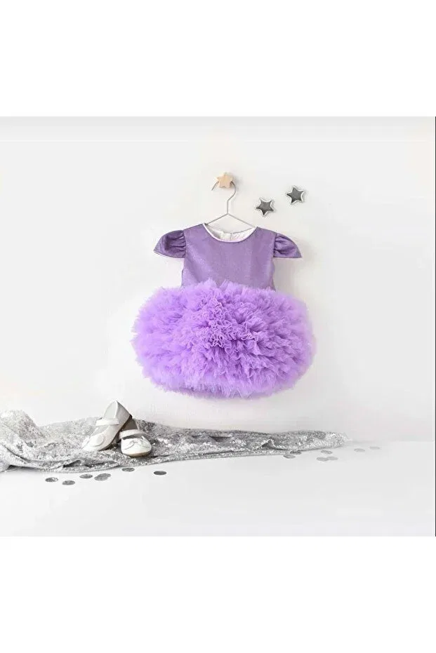 Детское платье для девочек с принтом Scarlett Bihayalbiçocuk, Purple